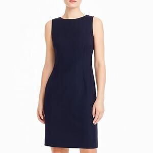 Charter Club Navy Blue Sleeveless High Neck Mini Dress Pencil Dress Size 8